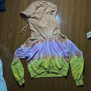 Young fabulous and broke, small, tie dye, hoodie